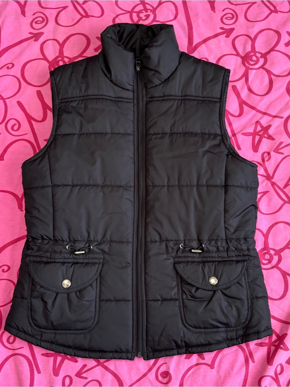 Y2K puffer Black Vest